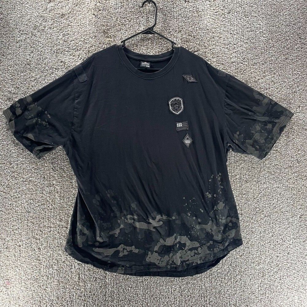 Southpole Shirt Adult 3XL XXXL Black Camo Streetwear Cotton Hip Hop Casual Logo
